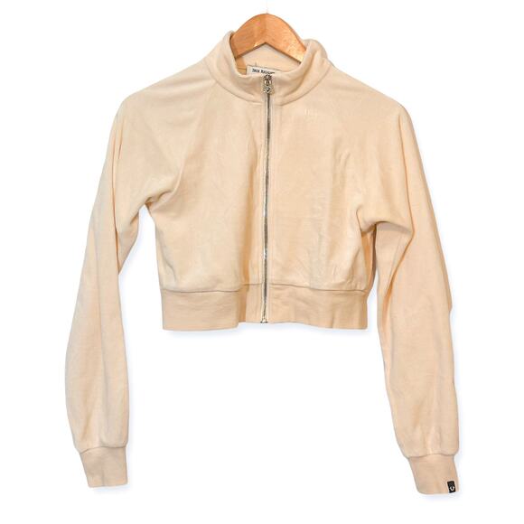 3 FOR $50! 🎁 TRUE RELIGION Velour Crop Sweatsuit Joggers in Pearl Sz. S - Picture 8 of 12